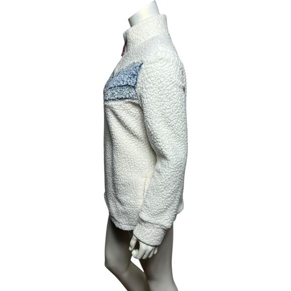 Vintage Weatherproof Original Sherpa Fleece Zip Pullover Jacket, Medium - Picture 4 of 16